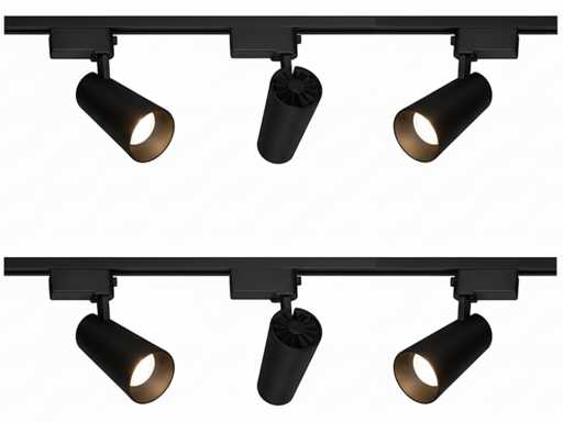 2 meters PRO Set Track Lighting with 6 pcs 18W 4000K Track Spot (2x)