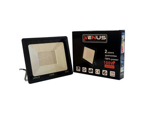 LED Schijnwerper 100W – 6500K Koud wit – IP65 – 8000 lm – SMD (x20)