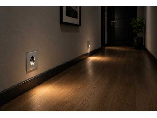 10 x LED stair lighting 3W – 4000K Neutral White - Matchroom – IP20 – ZÜMRÜT