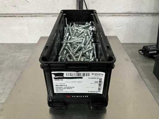 Würth 10.87 kg Cilinderkop schroef M8 x 55 in stapelbare bak