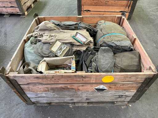 Batch of various army equipment