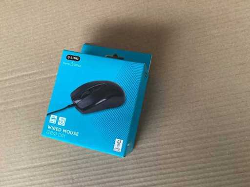 Q-link Computer mouse wired, black (45x)