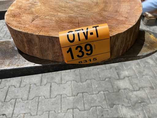 Rosewood disc, Thickness 65mm, Ø 450mm