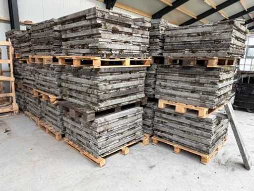 used solar panels, inverters and flat roof construction