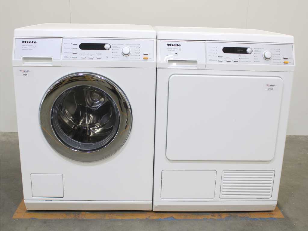 Miele W 5847 SoftCare System Washing Machine & Miele T 8847 WP SoftCare System EcoComfort Dryer