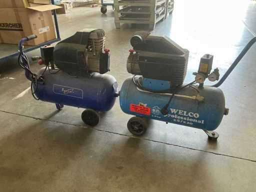 Welco/Specair Luchtcompressor (2x)