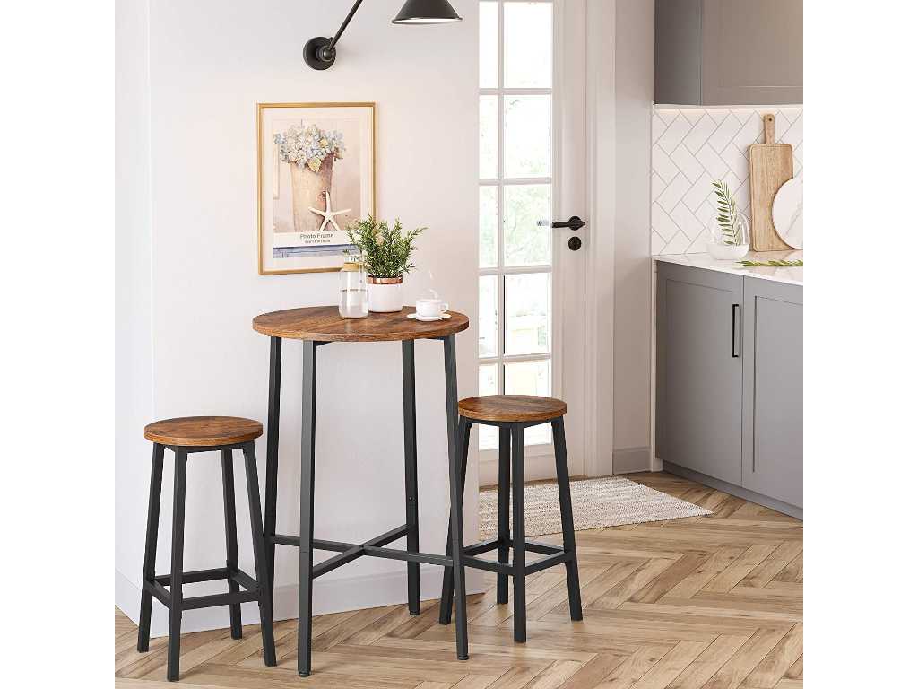High Stools, Set of 6, Bar Chairs, Kitchen Seat