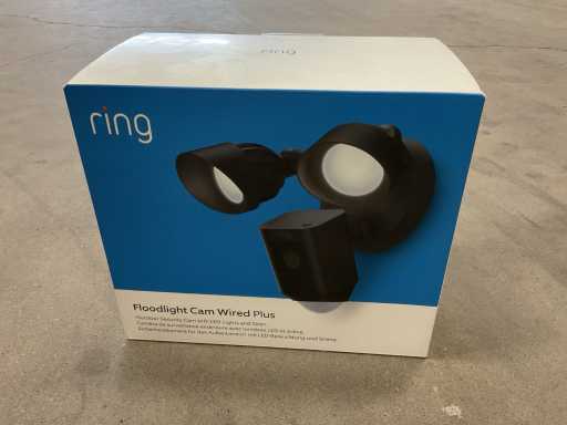 Ring Floodlight Cam Wired Plus Beveiligingscamera met dubbele schijnwerper
