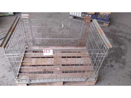 Cușcă metalică cu podea suprapusibilă Metal galvanizat care poate fi deschis