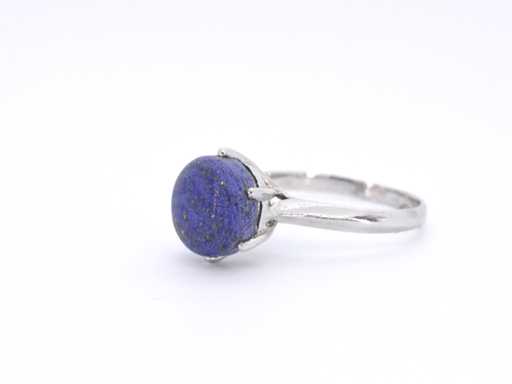 Zilveren ring met lapis lazuli