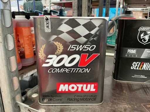 Motul 300V,inhoud 2 liter 15W50 Vol Synthetische Racing Motor olie