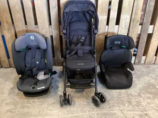 Partei – Kindersitz und Kinderwagen 