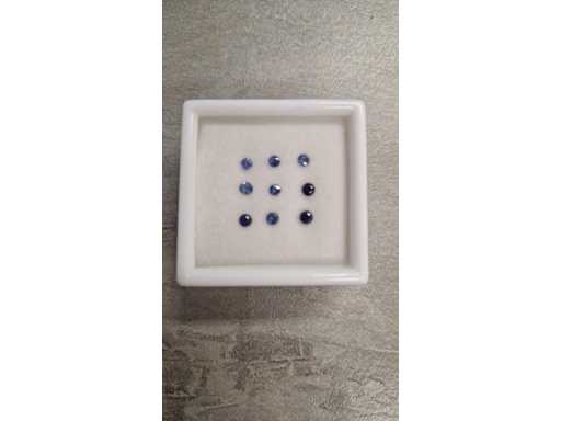 Saffier mooie rond geslepen natuurlijke saffieren hoge kwaliteit 1.00 carat