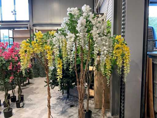 Glycine artificielle en pot (4x)