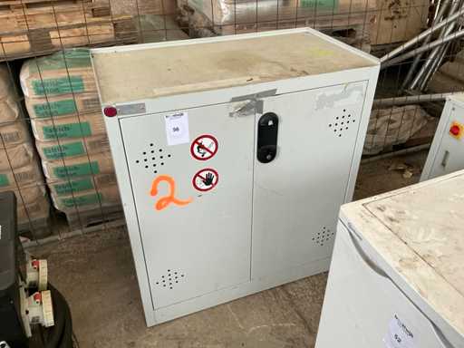Metal workshop cabinet
