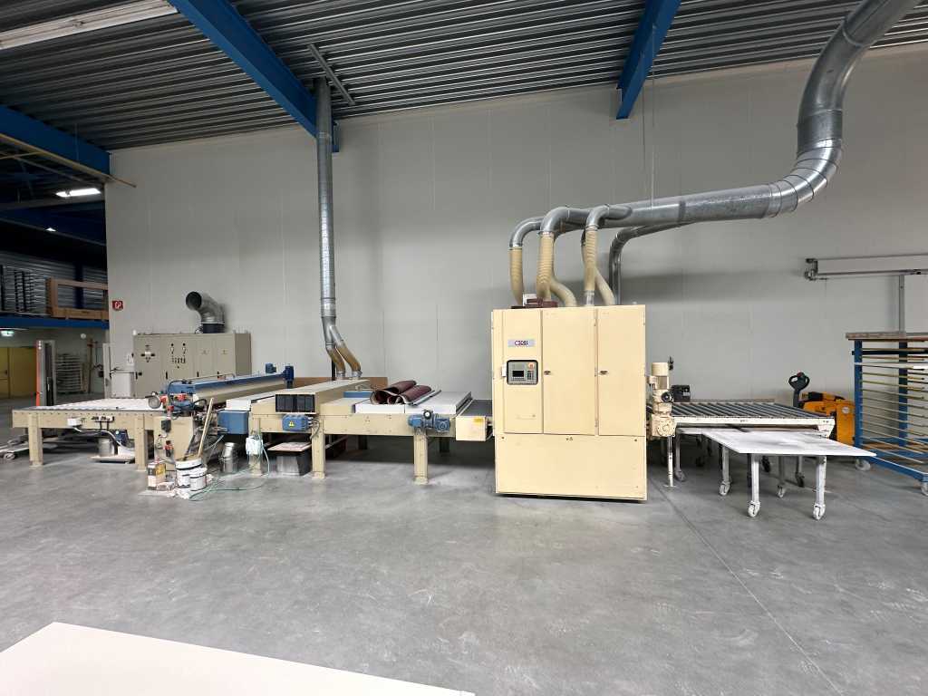 Company relocation complete furnishing industrial furniture spray shop