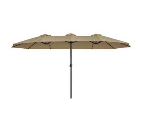 Ziigo Dubbele Parasol / Dubbel Zonnescherm Taupe – Model LY17-1TA