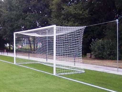 VDE Football Net - Arancione/Nero - Set di 2 (5x)