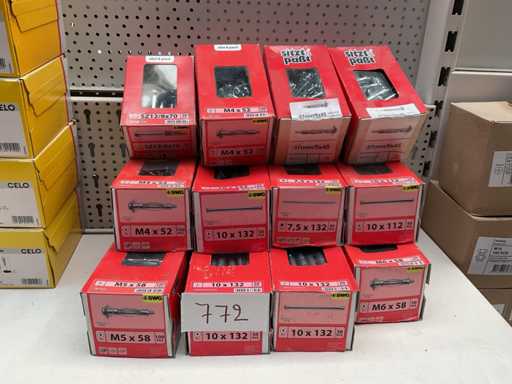 12 dozen bevestigingen