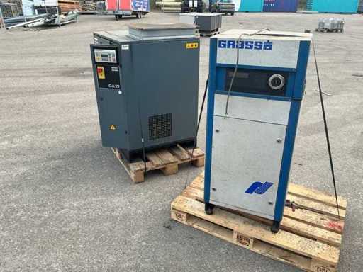 Atlas Copco en Grasso - 1998 - GA 22 FF - Schroefcompressor