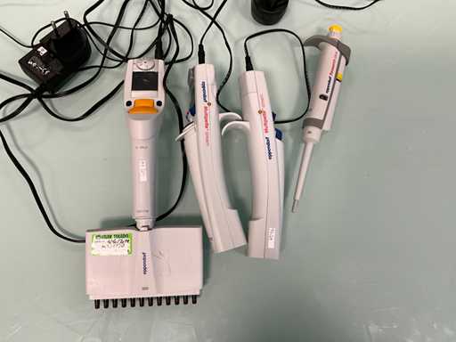 EPPENDORF Set aus verschiedenen Pipetten