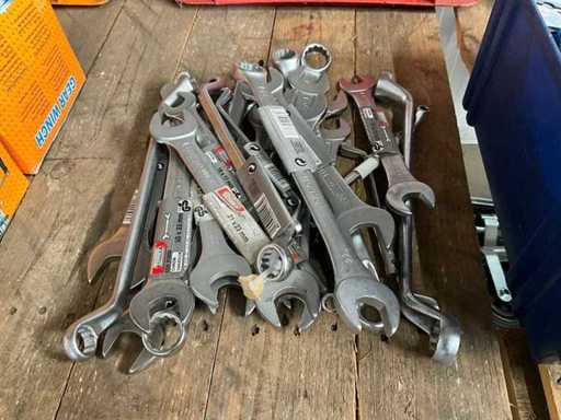 Clé à molette batch et clé à anneau