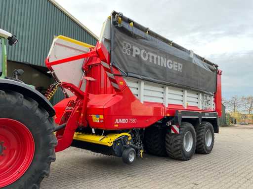 2022 Pottinger Jumbo 7380 DWM Tandem Loader Wagon