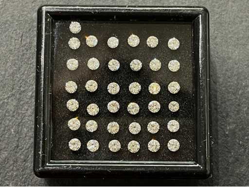 Diamant diamant 3,04 carats taille naturelle brillante