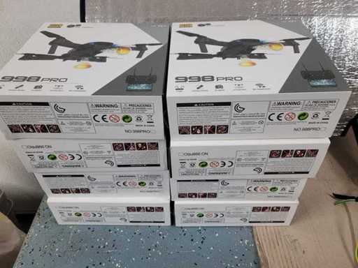 998pro - NEVER USED Drones (8x)