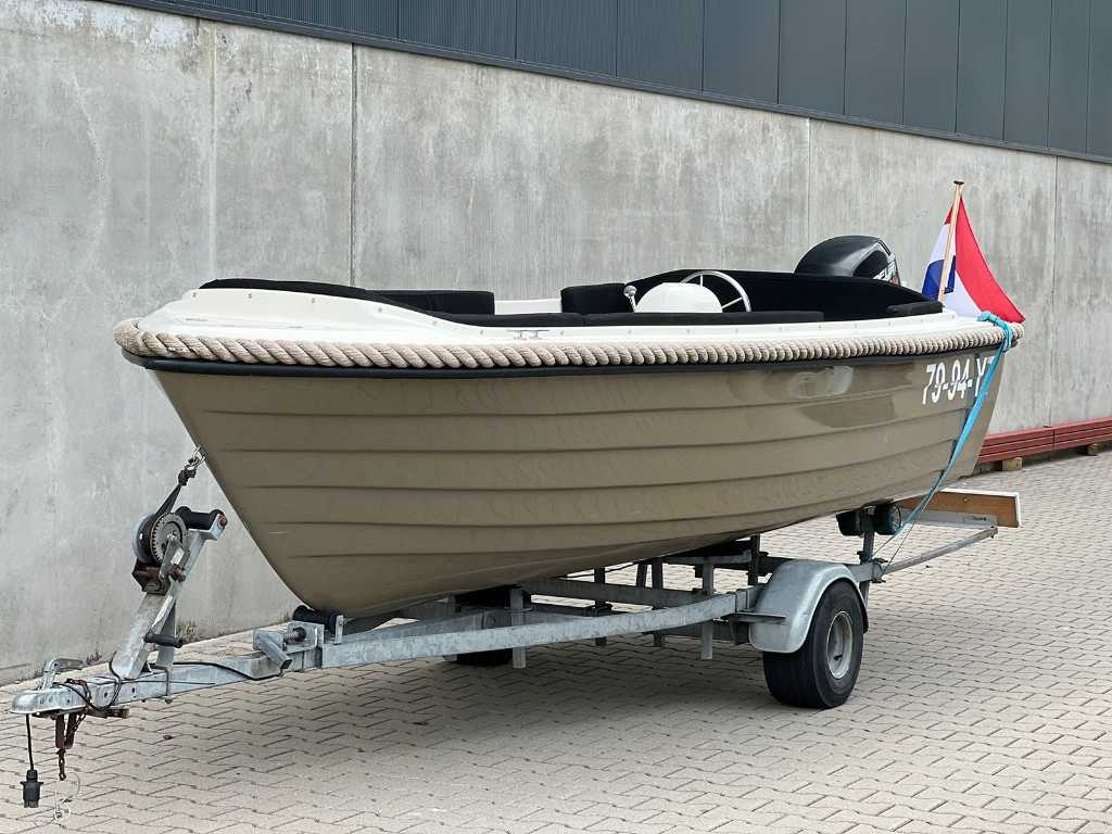 Sloop - Admiral - 440 - 25hp mercury - outboard motor - Including trailer 