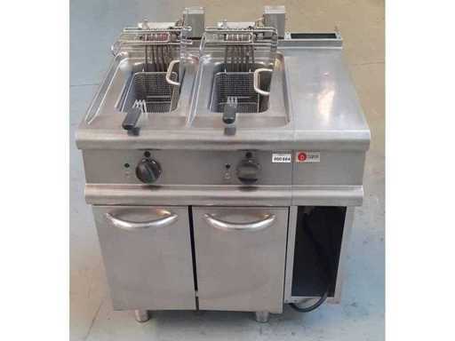 BARON Electric Fritteuse 2 Tanks