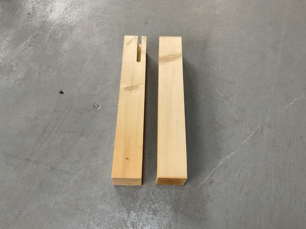 Spruce coffee table legs block (6x)