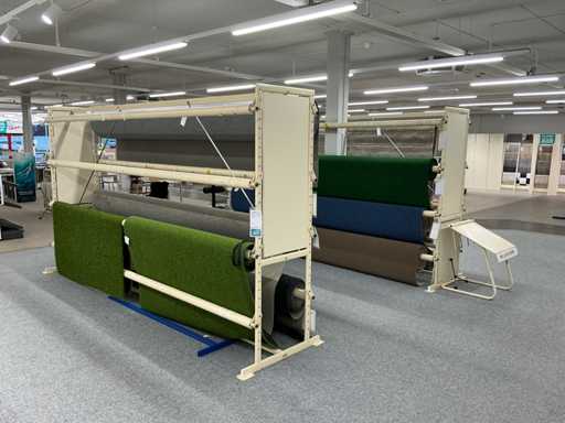 Rafturi de depozit pentru role de covoare