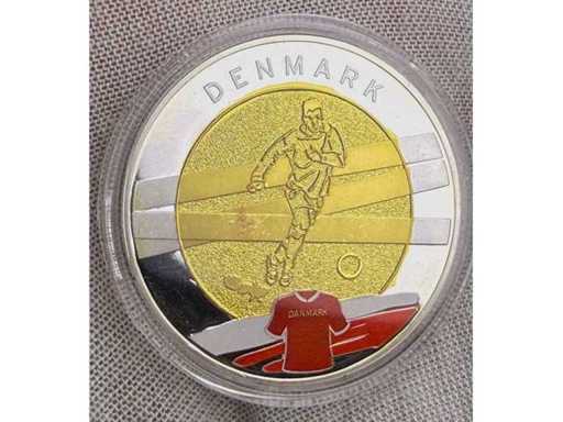 UEFA Fußball Europameisterschaft 2012 Polen–Ukraine Gedenkmünze Dänemark