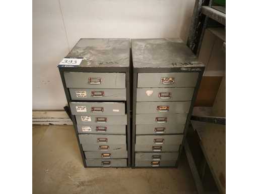 pull-out cabinets with contents