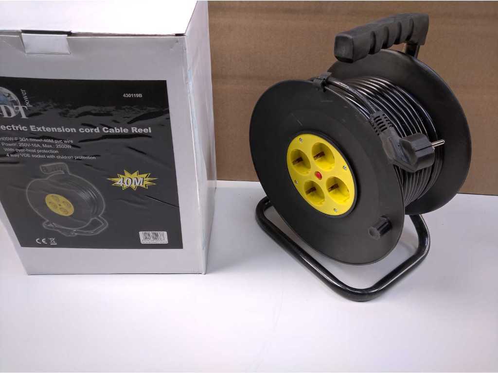 Extension cable reel 40 meters