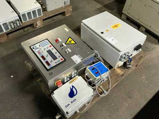 Schakelkast met inhoud (2x)