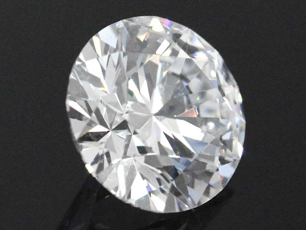 Diamant - 3,02 Karat Diamant im Brillantschliff (zertifiziert)