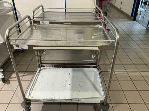 Zestaw 2 tramwajów ze stali nierdzewnej