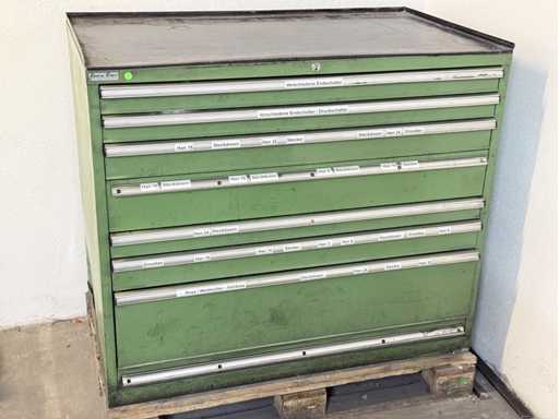 LISTA Drawer cabinet with contents