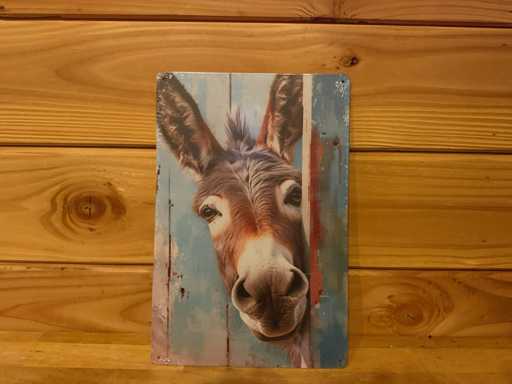 Metalen reclamebord 30x20cm