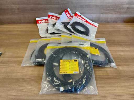 (10x) Roline / Delock DisplayPort kabel - 5 mtr