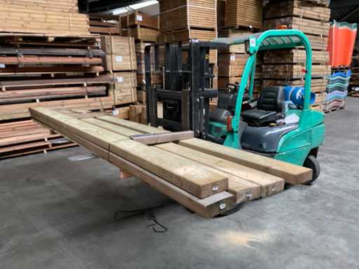 Grenen geimpreegneerde balk 195x70 cm (5x) 