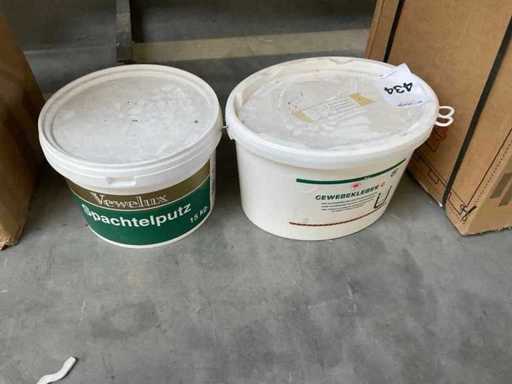 Spachtelputz și adeziv din fibră de sticlă