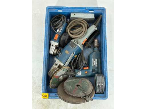 Haakse slijper en boormachine 