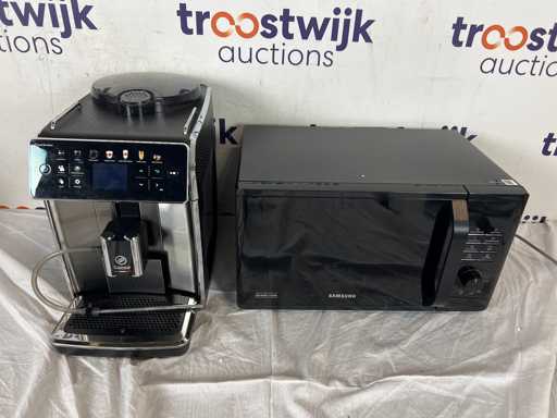 Philips Saeco GranAroma SM6585/00 - Espressomachine | Samsung MS23K3513AK - Solo-magnetron