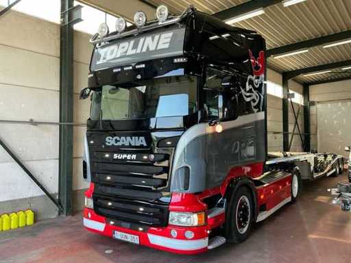 2013 Scania R440 (FULL OPTION) Vrachtwagen + autotransporter oplegger ( Combinatie )
