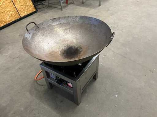 Hendi Big flame Gasbrander met wok