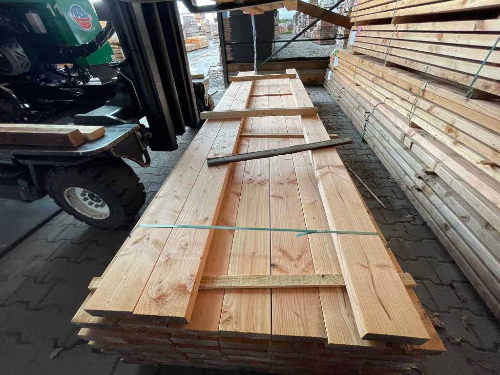 Douglas beams planed 55x155mm, length 500cm (37x)