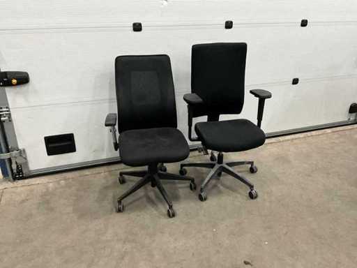 Chaises de bureau Dauphin (2x)